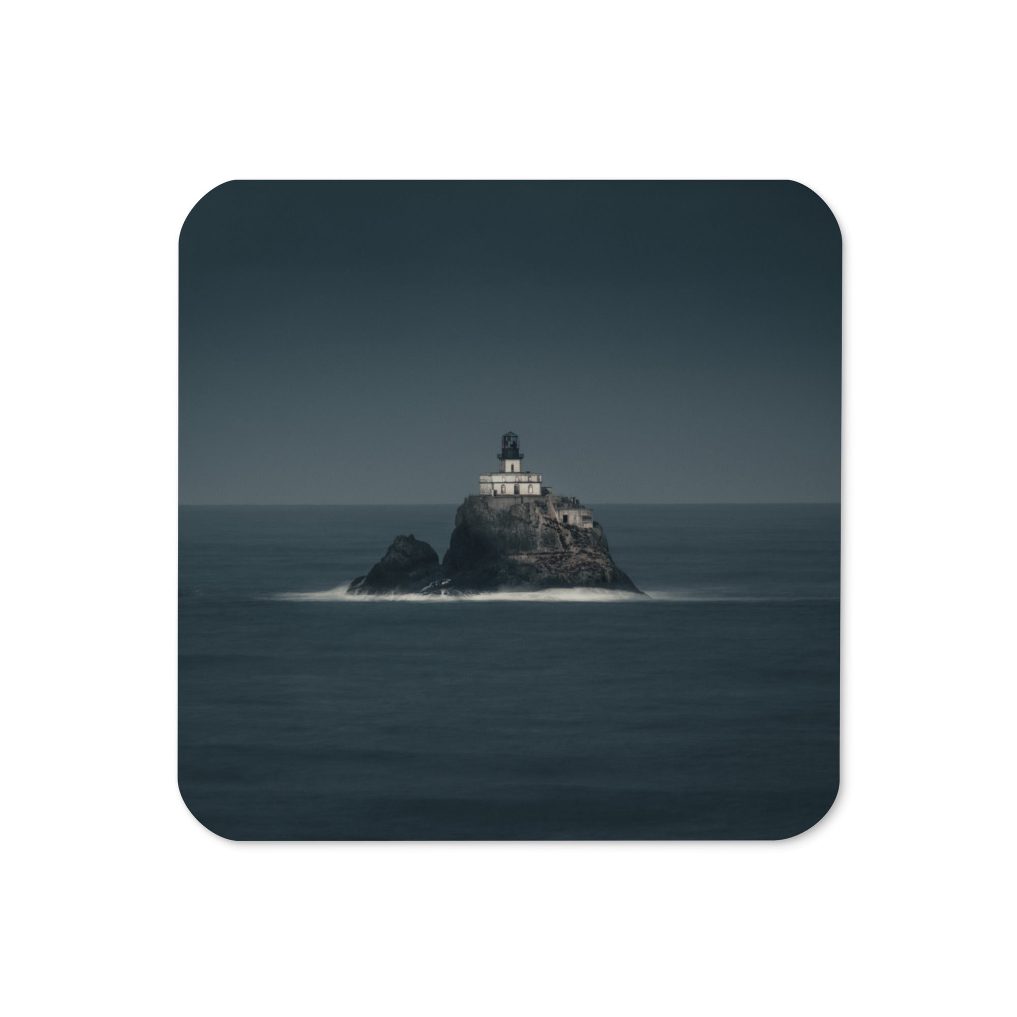 Gloss Coated Cork Backed Coaster - Ocean Outpost