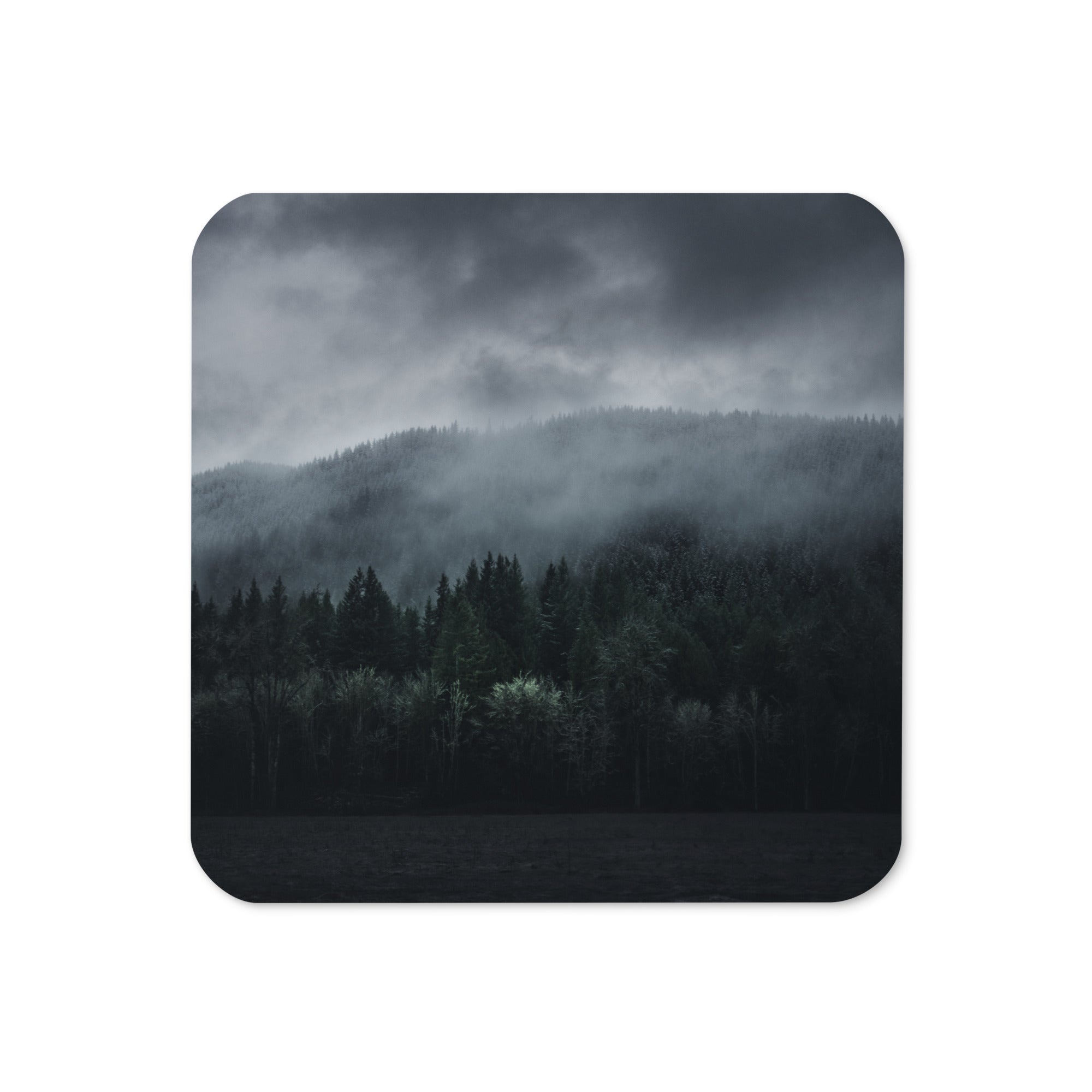 Gloss Coated Cork Backed Coaster - Silent Pine Range