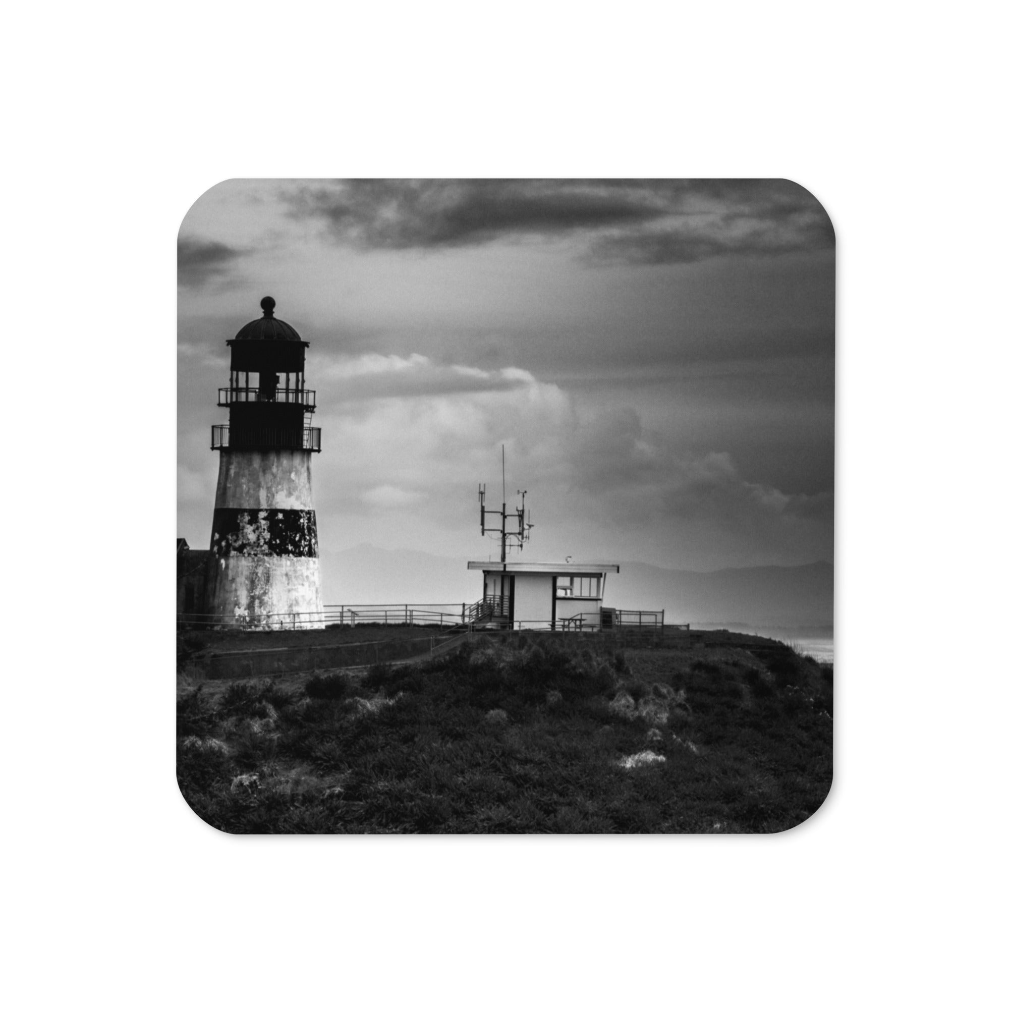 Gloss Coated Cork Backed Coaster - Cliffside Watchmen