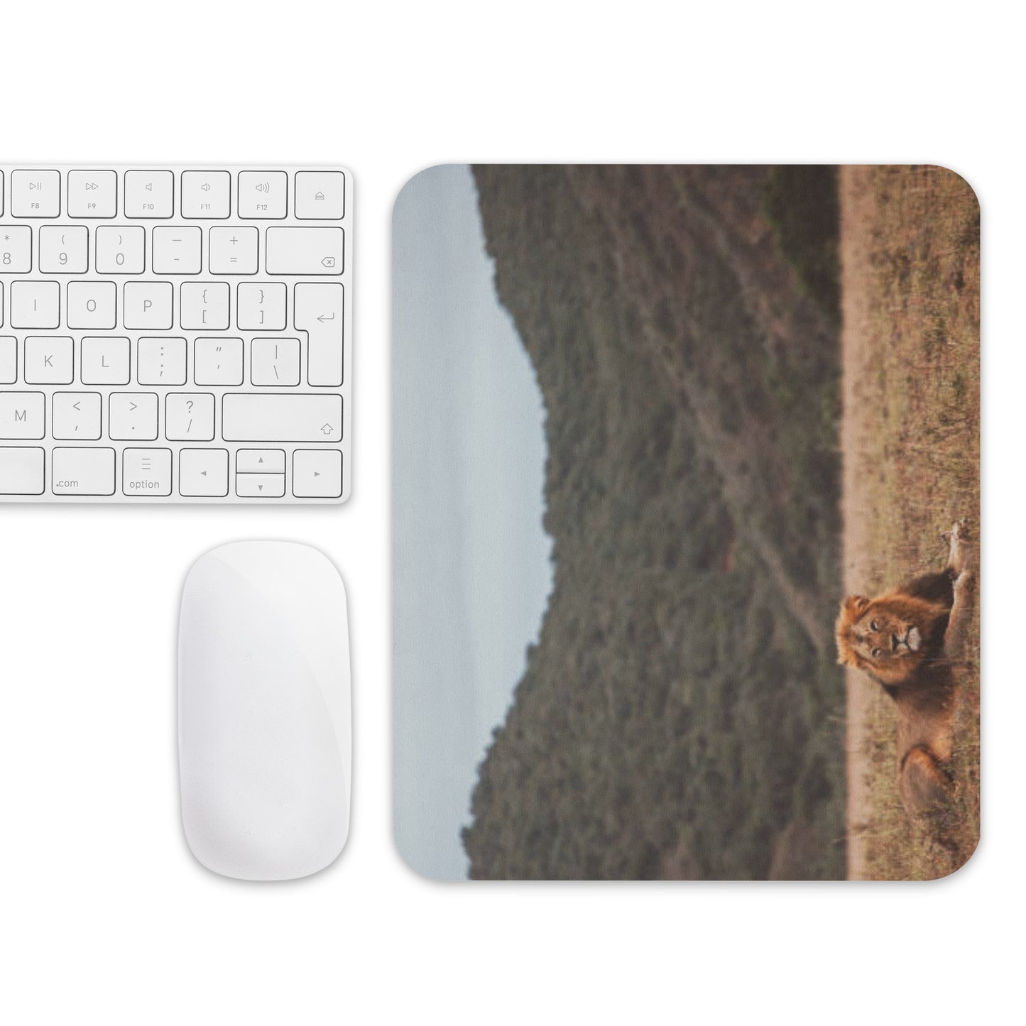 Padded Non-Slip Mousepad - Relaxing Lion