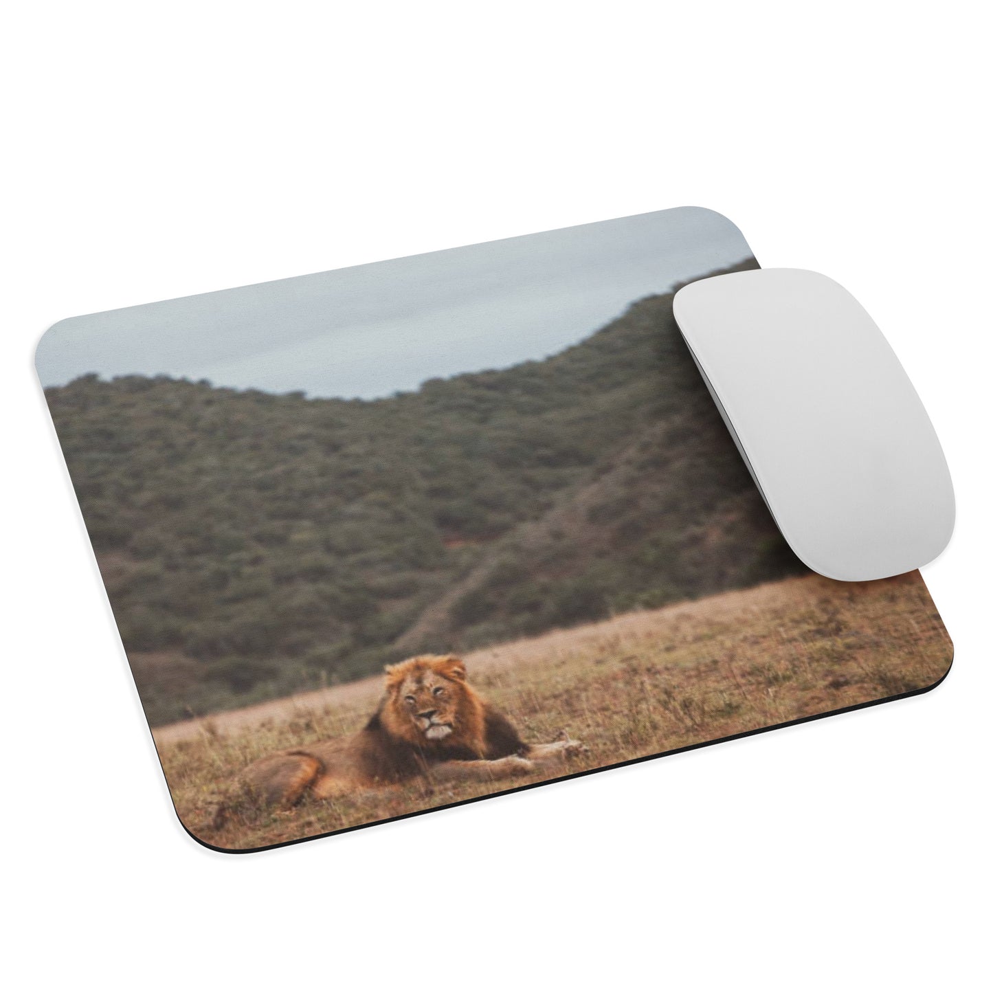 Padded Non-Slip Mousepad - Relaxing Lion