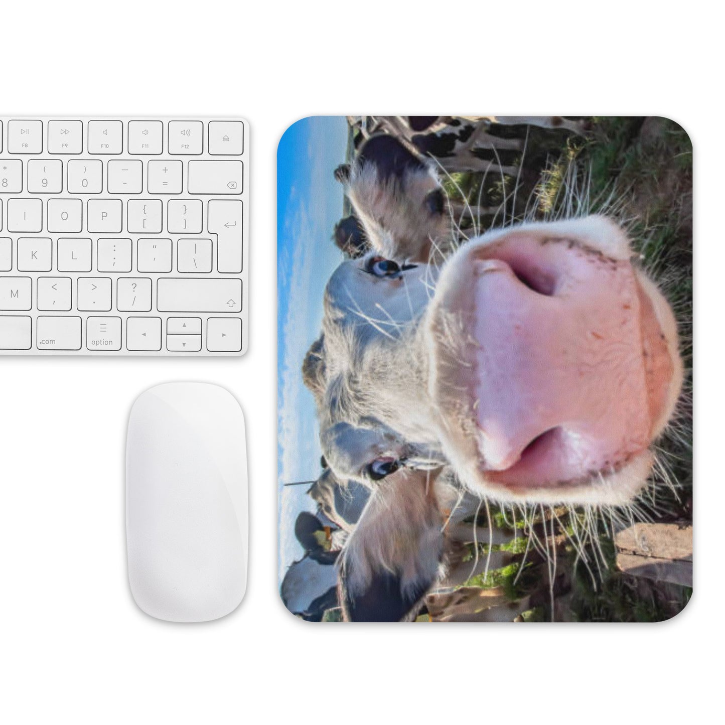 Padded Non-Slip Mousepad - Cow Boop