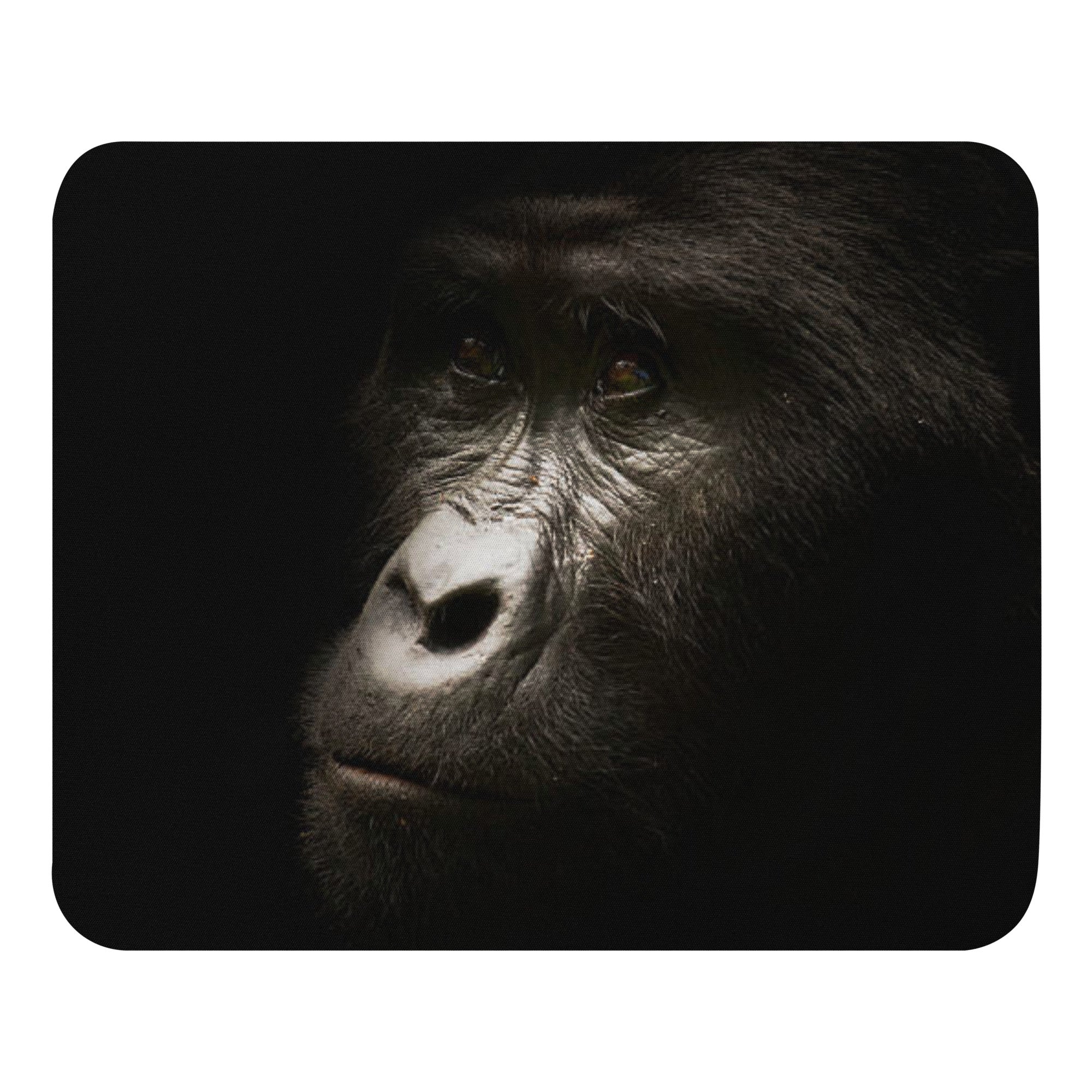 Padded Non-Slip Mousepad - Gorilla Portrait