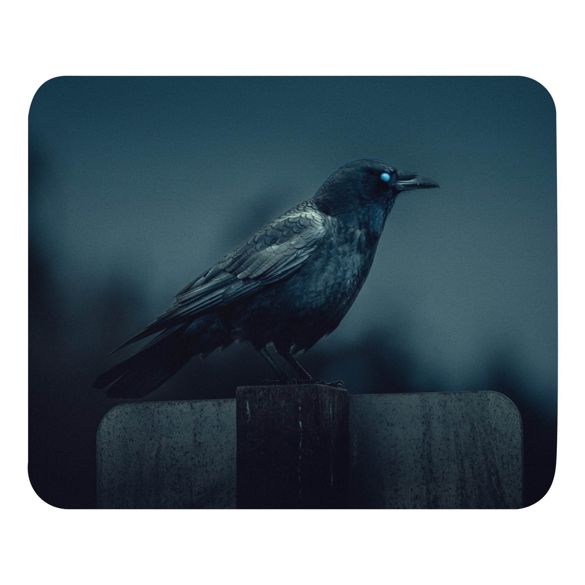 Padded Non-Slip Mousepad - Midnight Perch