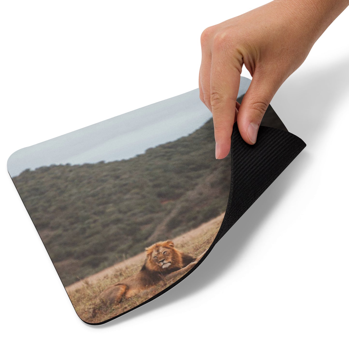 Padded Non-Slip Mousepad - Relaxing Lion