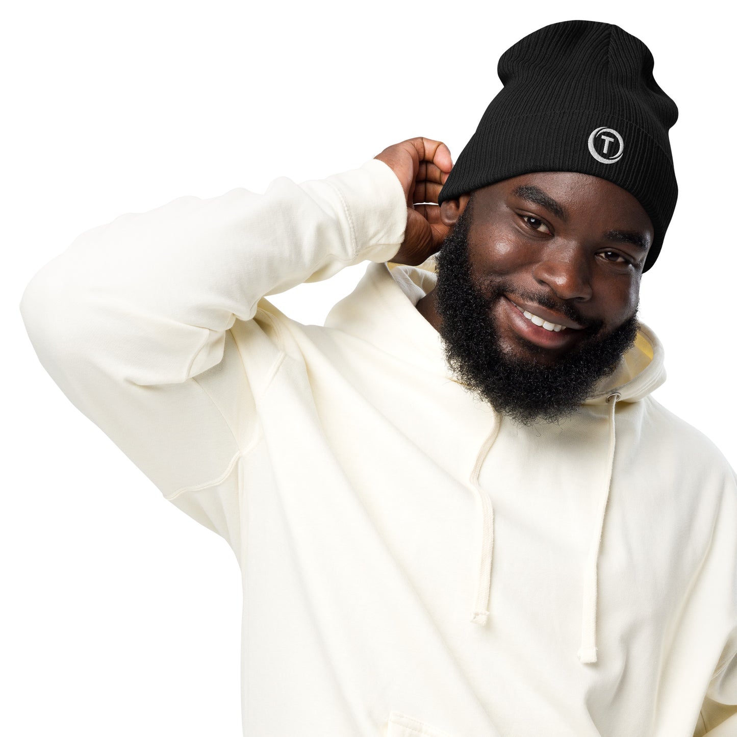 Organic Cotton Beanie - Black - TLWC Logo
