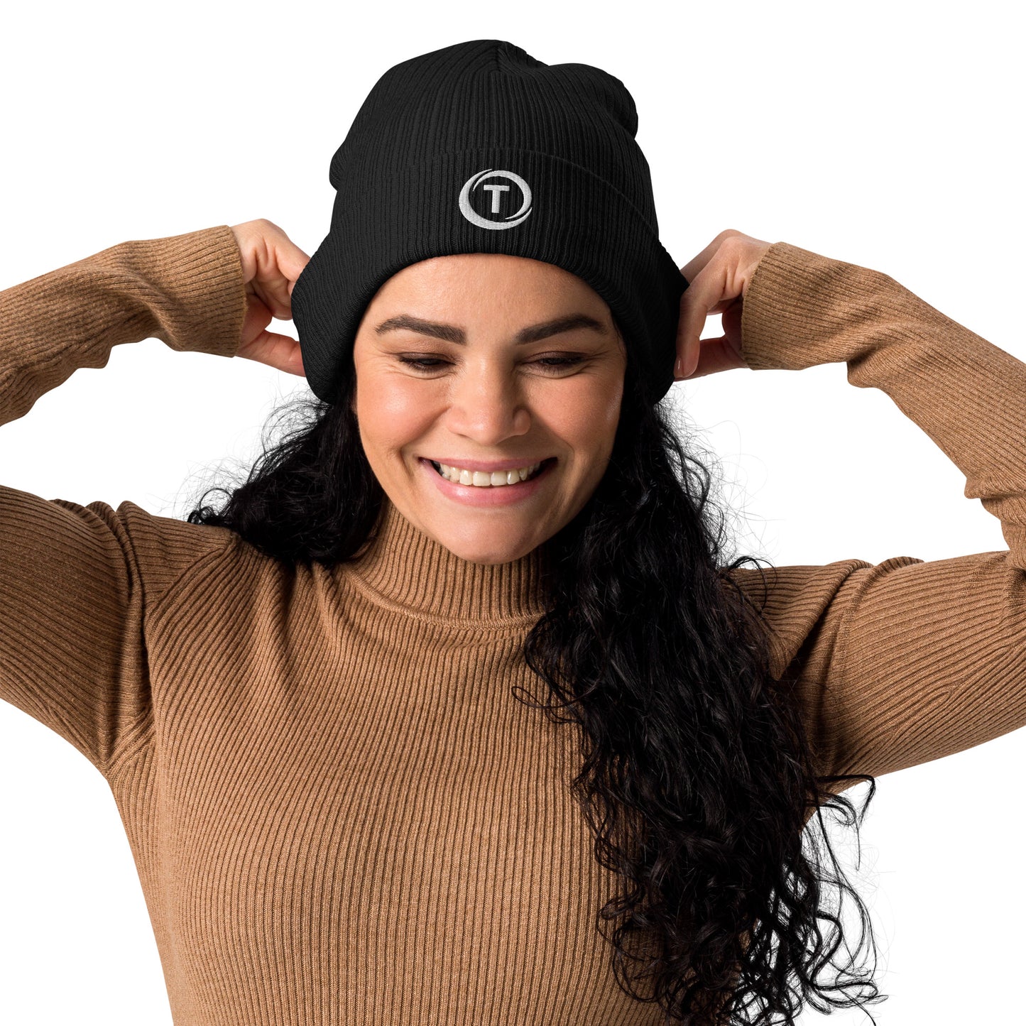 Organic Cotton Beanie - Black - TLWC Logo