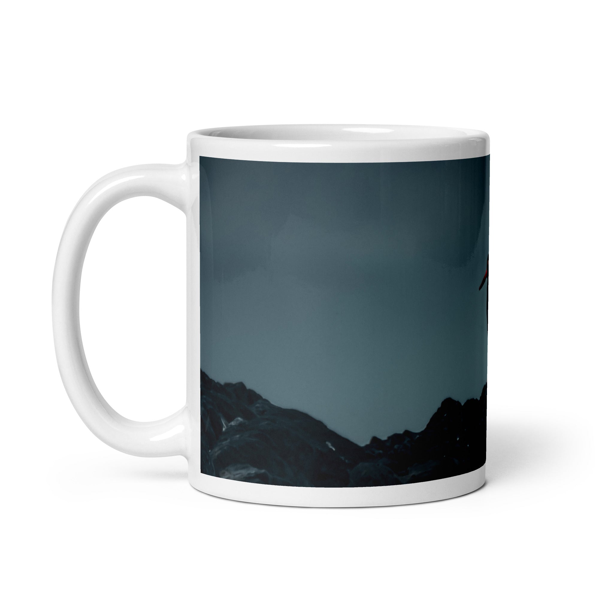 Glossy White Ceramic Coffee Mug - Ember Perch