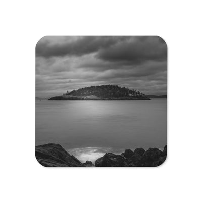 Gloss Coated Cork Backed Coaster - Shadow Shore