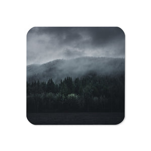 Gloss Coated Cork Backed Coaster - Silent Pine Range