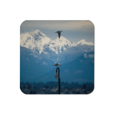 Gloss Coated Cork Backed Coaster - Perch & Soar