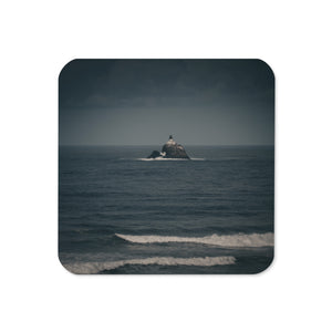 Gloss Coated Cork Backed Coaster - Wavekeeper