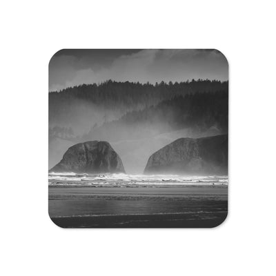 Gloss Coated Cork Backed Coaster - Coastal Echoes