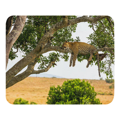 Padded Non-Slip Mousepad - Sleepy Leopard