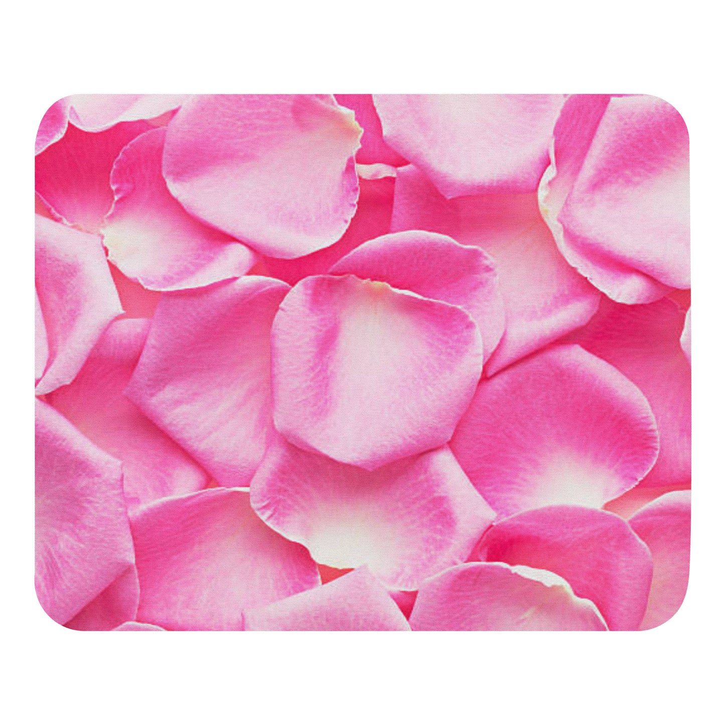 Padded Non-Slip Mousepad - Pink Rose Petal