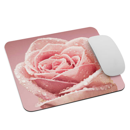 Padded Non-Slip Mousepad - Pink Rose