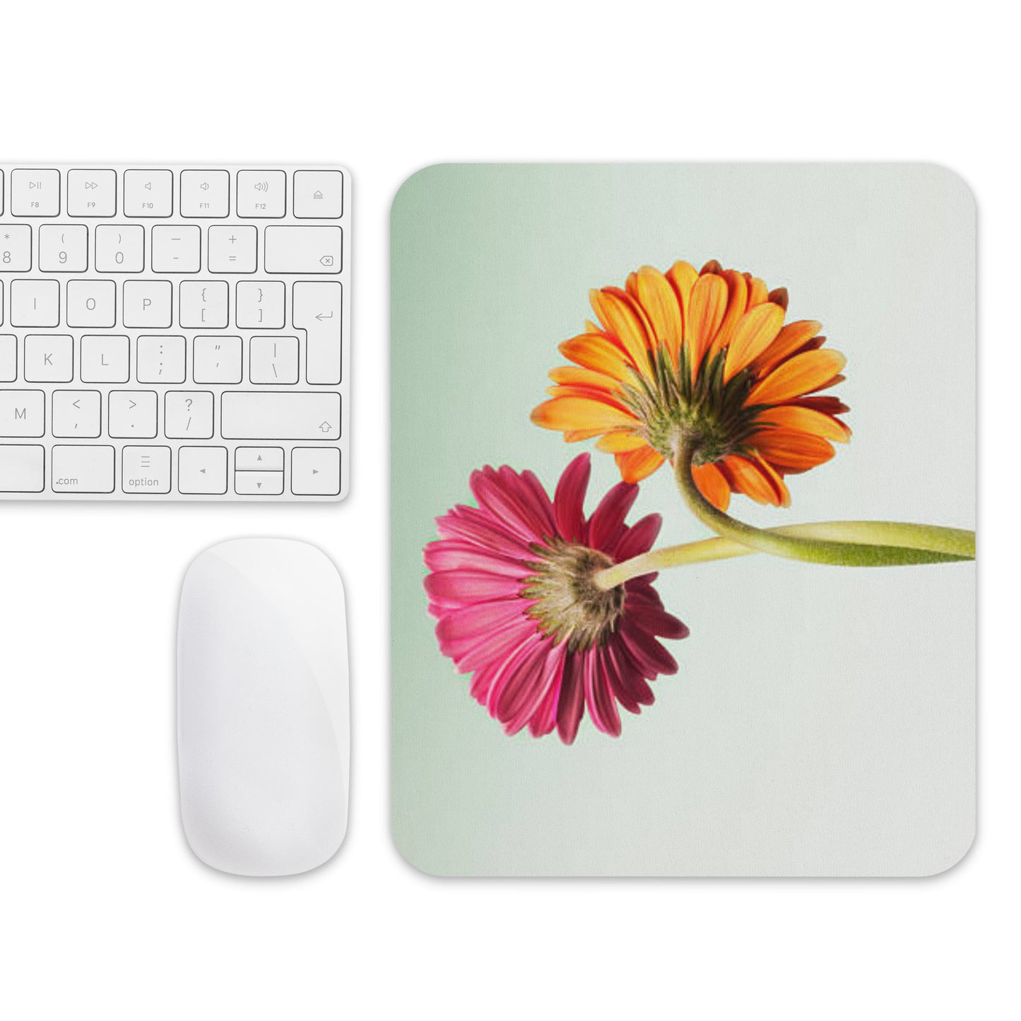 Padded Non-Slip Mousepad - Twirled Flowers