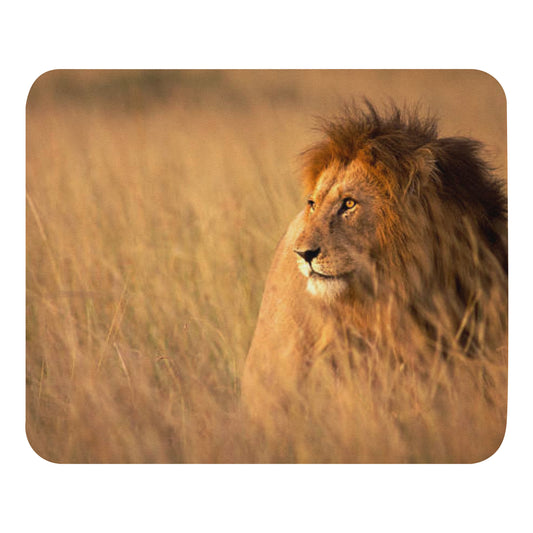 Padded Non-Slip Mousepad - Safari Lion