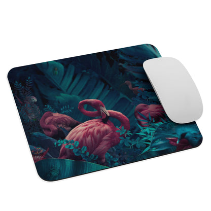 Padded Non-Slip Mousepad - Moody Flamingo