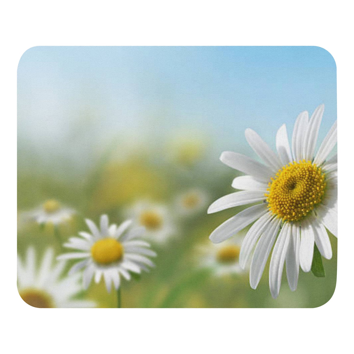 Padded Non-Slip Mousepad - Daisy Flower