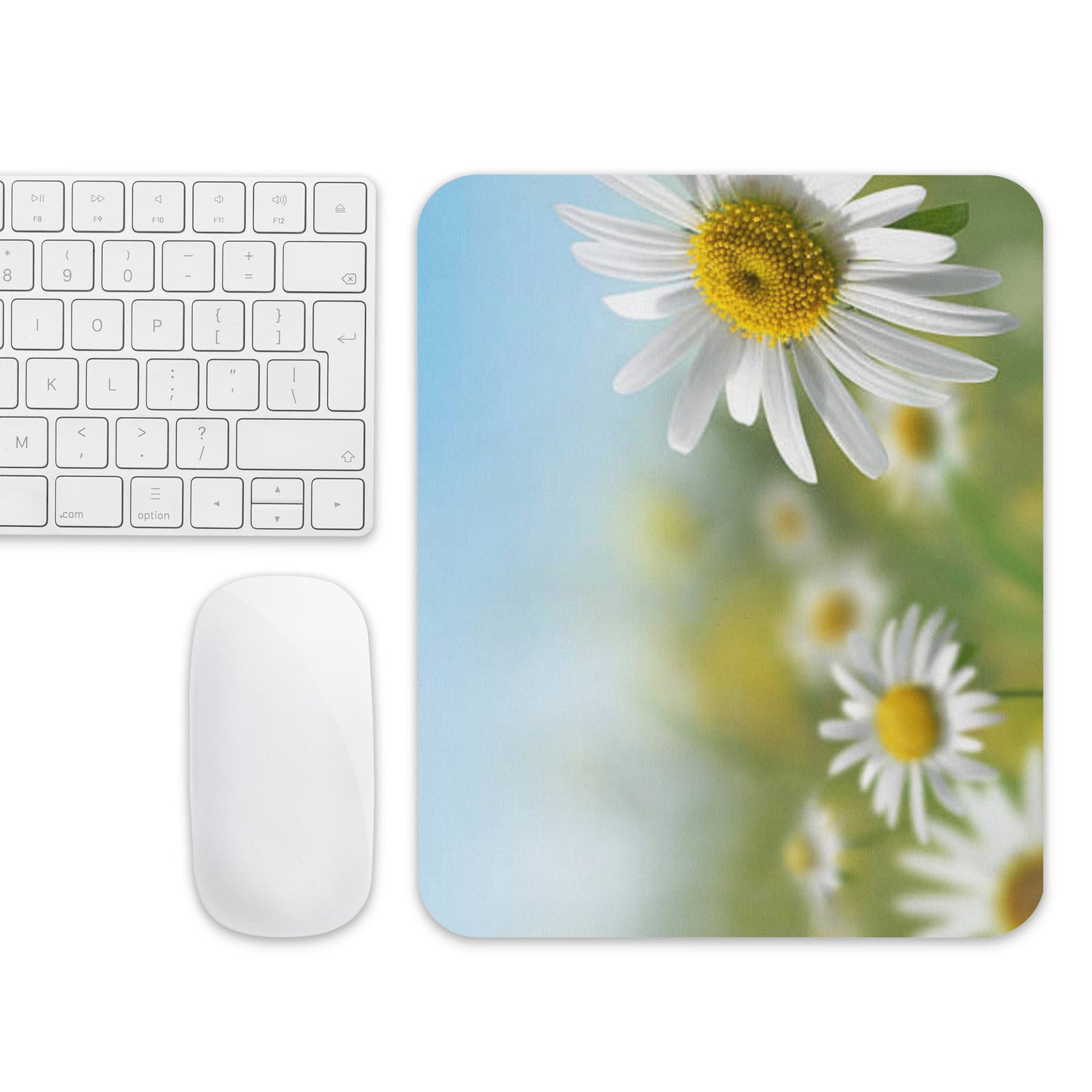 Padded Non-Slip Mousepad - Daisy Flower