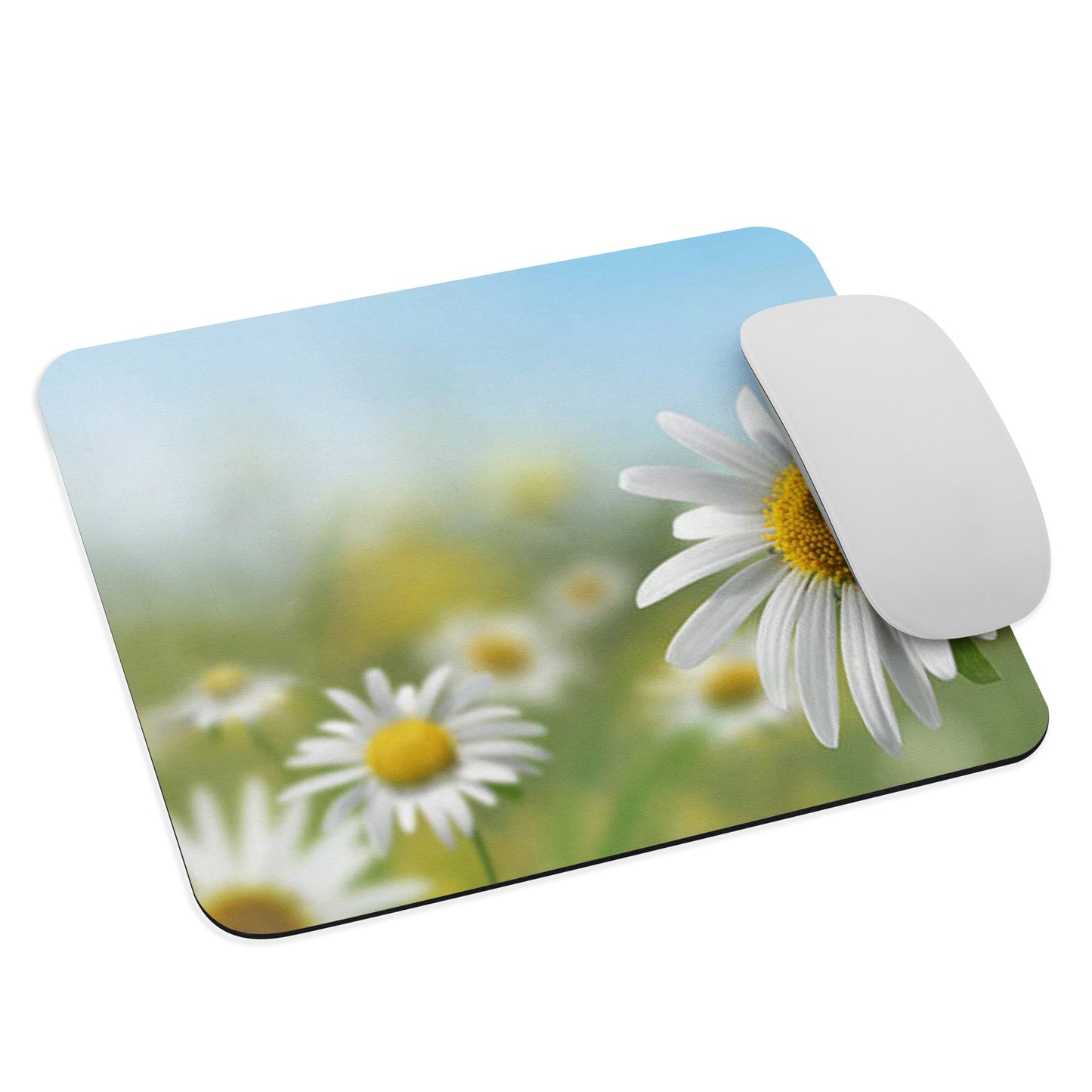 Padded Non-Slip Mousepad - Daisy Flower