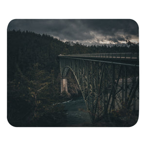 Padded Non-Slip Mousepad - Iron Through Pines