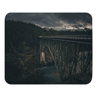 Padded Non-Slip Mousepad - Iron Through Pines