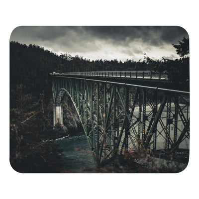 Padded Non-Slip Mousepad - Iron Through Pines II