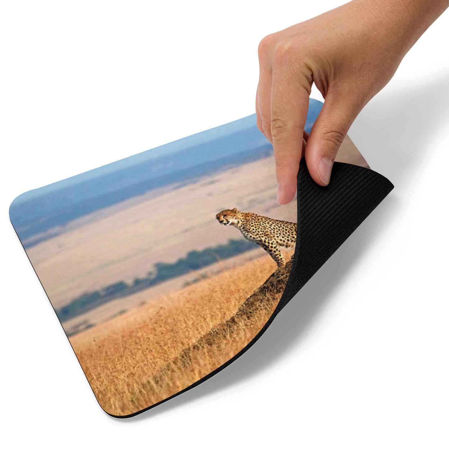 Padded Non-Slip Mousepad - Cheetah Perch