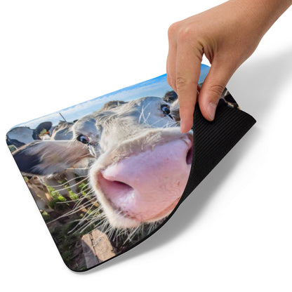 Padded Non-Slip Mousepad - Cow Boop