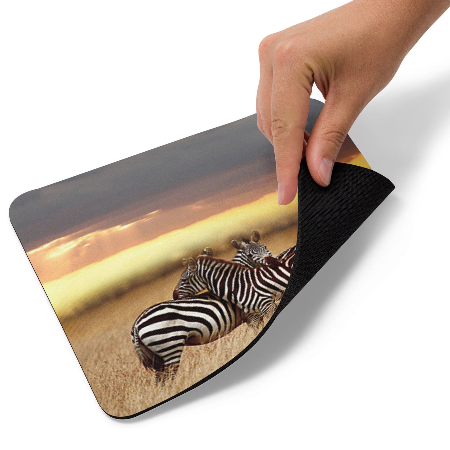 Padded Non-Slip Mousepad - Loving Zebras