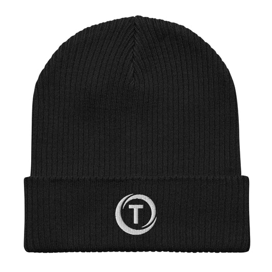 Organic Cotton Beanie - Black - TLWC Logo