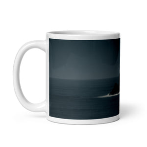 Glossy White Ceramic Coffee Mug - Ocean Outpost