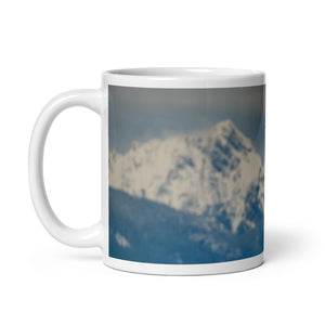 Glossy White Ceramic Coffee Mug - Perch & Soar II