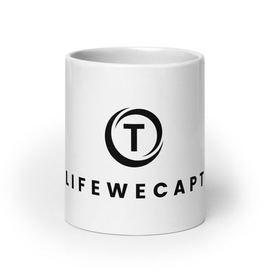 Glossy White Ceramic Coffee Mug - TLWC Brand